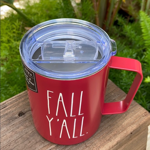 New Burgundy Rae Dunn FALL Y’ALL Insulated Mug - Picture 2 of 2